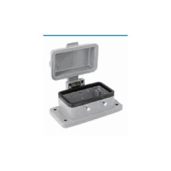 Embase encastrée 10B, Aluminium moulé sous pression, IP67, Sortie basse